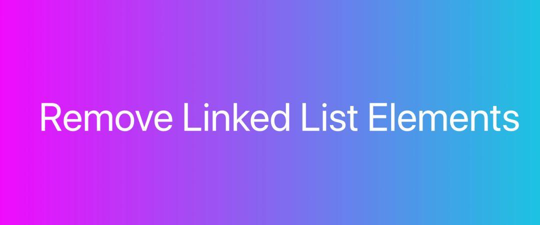 每天一算：Remove Linked List Elements