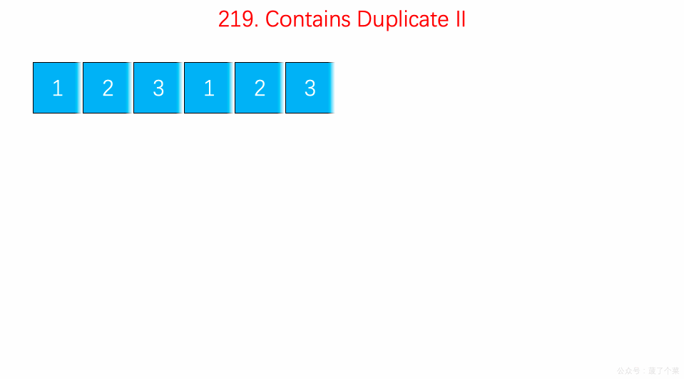 每天一算：Contains Duplicate II